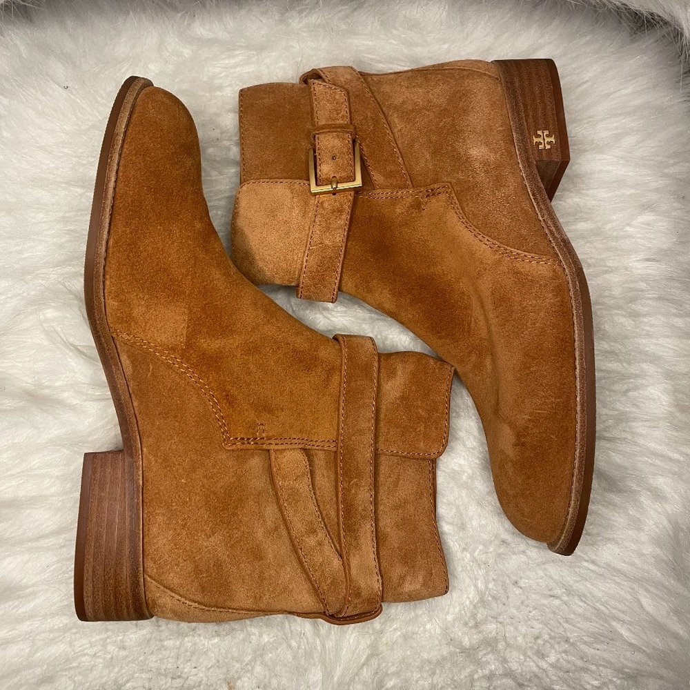 New with tag Suede Tory Burch Brooke Bootie sz 7